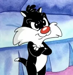 🧃 82e1bd69 Sylvester the Cat cartoon, cat, Looney Tunes, Sylvester telegram sticker