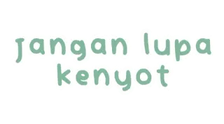 💜 1b1641e9 jangan lupa kenyot เตือนความจำ, ข้อความ, อินโดนีเซีย telegram sticker