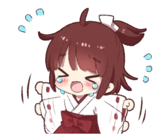 ✨ b2efd5b8 anime, menangis, sedih, kawaii, chibi, emosional, berkaca-kaca telegram sticker