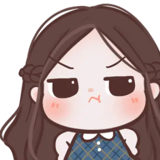 🧸 7aab7ccc Dibujos animados, Anime, Chica, Enojada, Molesta, Disgustada telegram sticker