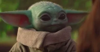 😒 1b8c9245 Grogu The Mandalorian Grogu, baby Yoda, The Mandalorian, Star Wars, Disney, cute, alien telegram sticker