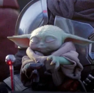 😑 1ec3a3fe Grogu The Mandalorian Grogu, Baby Yoda, The Mandalorian, Star Wars, Cute, Fantasy, Child telegram sticker