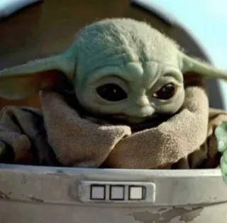 👀 5becef38 Grogu The Mandalorian Grogu, Baby Yoda, The Mandalorian, Star Wars, cute, character, space telegram sticker