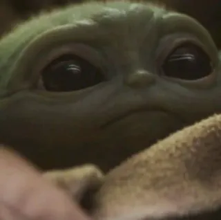 🙁 7318286d Grogu The Mandalorian Grogu, Baby Yoda, The Mandalorian, Star Wars, cute, space, Disney, character telegram sticker