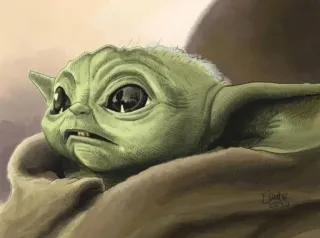 🤮 db3e8952 Yoda Star Wars Yoda, Star Wars, baby Yoda, the Mandalorian, cute, science fiction telegram sticker