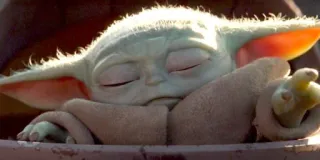 😪 ece55983 Grogu The Mandalorian Grogu, Baby Yoda, The Mandalorian, Star Wars, Cute, Sleepy telegram sticker