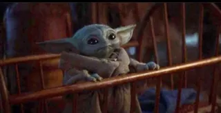 😇 fc1253eb Grogu The Mandalorian Grogu, Baby Yoda, The Mandalorian, Star Wars, Disney Plus, cute, alien telegram sticker