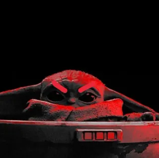 😡 fca948e3 Grogu The Mandalorian baby Yoda, Grogu, Star Wars, The Mandalorian, angry, cartoon telegram sticker