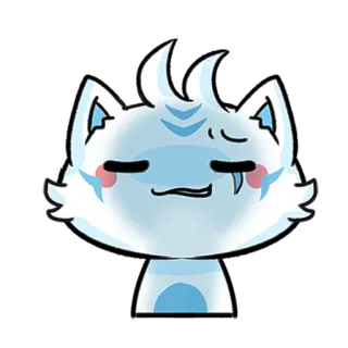 😏 295b04c9 gatto, animale, cartone animato, personaggio, carino telegram sticker