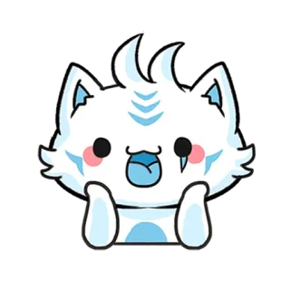 😃 907b7bb0 gatto, carino, cartone animato, animale, kawaii, illustrazione telegram sticker