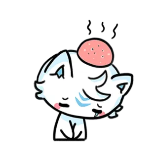 😥 99026302 gatto, carino, adesivo, cartone animato, animale telegram sticker