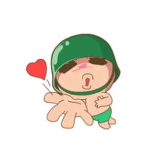 baby soldier telegram stickers