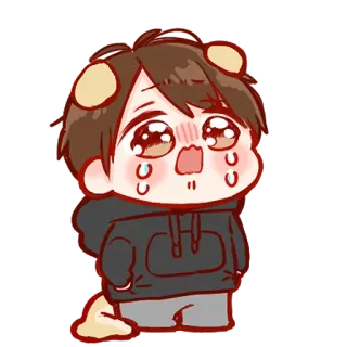 🐾 ae20c6e3 Chibi, Menangis, Sedih, Kartun, Anime, Kawaii telegram sticker