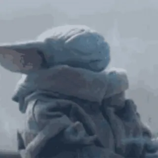 🌫 71979a5d Grogu The Mandalorian baby yoda, star wars, grogu, the child, middle finger whatsapp sticker