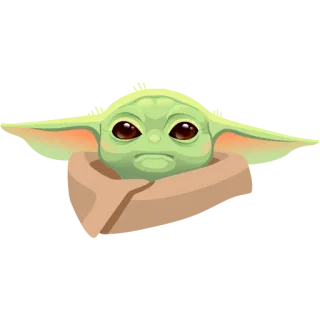 Baby Yoda - by @alfmaler telegram stickers
