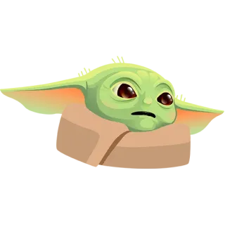 😱 2da19850 Grogu The Mandalorian 尤达宝宝, 格罗古, 曼达洛人, 星球大战, 卡通, 可爱, 科幻 telegram sticker