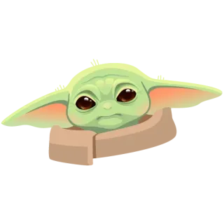 Baby Yoda - by @alfmaler telegram stickers