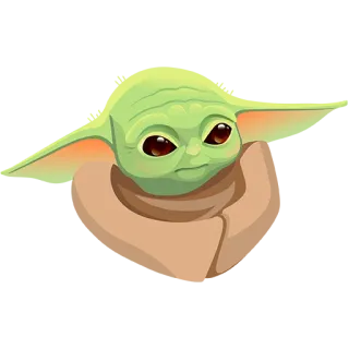 😒 f7c16d5f Grogu The Mandalorian 尤达宝宝, 星球大战, 曼达洛人, 古古, 可爱, 绿色, 虚构角色 telegram sticker