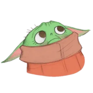 🙁 06ea4ab1 Grogu Grogu, Baby Yoda, Star Wars, The Mandalorian, słodki, obcy, dziecko telegram sticker