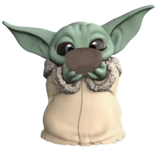 🍵 92dc77cf Grogu Star Wars Grogu, Baby Yoda, Star Wars, The Mandalorian, słodki, kreskówka, postać telegram sticker