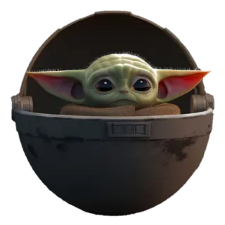 🥺 aecadb3c Grogu The Mandalorian Grogu, Baby Yoda, The Mandalorian, Star Wars, słodki, science fiction, space opera telegram sticker