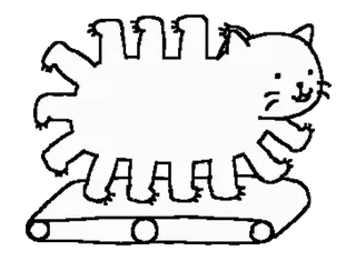 😒 26b77644 kot, zwierzę, kreskówka, śmieszne, mem, słodkie telegram sticker