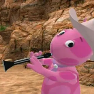 🎩 2d190879 Uniqua The Backyardigans hoạt hình, trẻ em, show truyền hình, nhân vật, màu hồng, động vật telegram sticker