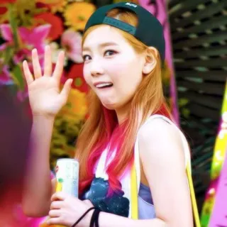 🤘 cf8504c5 woman, girl, hat, waving, portrait, person, lifestyle, casual telegram sticker