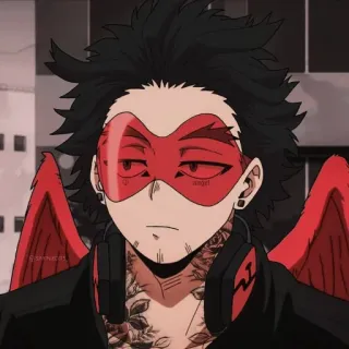 🖤 b3f81530 Hawks My Hero Academia angel Anime, Manga, My Hero Academia, Hawks, Held, Rode vleugels, Anime personage whatsapp sticker