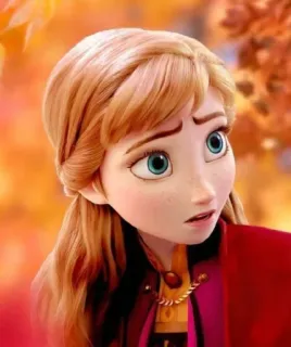 🧏‍♀ 060cfd30 Anna Frozen 디즈니, 겨울왕국, 안나, 만화, 애니메이션 telegram sticker