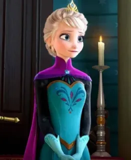 🧏‍♀ 7ab31afe Elsa Frozen 엘사, 겨울왕국, 디즈니, 공주, 만화, 여왕, 얼음 여왕 telegram sticker