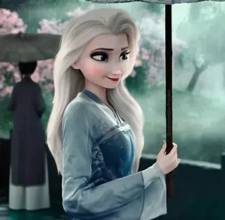 🧏‍♀ 80e519bf Elsa Frozen 엘사, 겨울왕국, 디즈니, 만화, 공주 telegram sticker