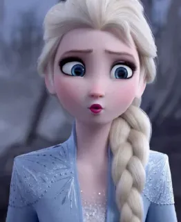 🧏‍♀ 8e34f0f1 Elsa Frozen 엘사, 겨울왕국, 디즈니, 만화, 애니메이션, 공주, 얼음, 눈 telegram sticker