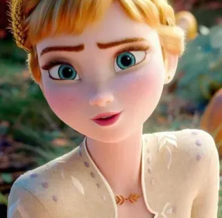 🧏‍♀ df320229 Anna Frozen 안나, 겨울왕국, 디즈니, 캐릭터, 만화 telegram sticker