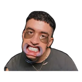 💟 37b8a223 person, gesicht, zähne, ausdruck, lustig whatsapp sticker