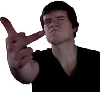 🖕 625bcaeb middle finger, offensive, gesture, man telegram sticker