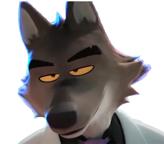 😏 62d5c369 Mr. Wolf The Bad Guys Signor Wolf, Troppo cattivi!, Cartone animato, Lupo, Animazione telegram sticker