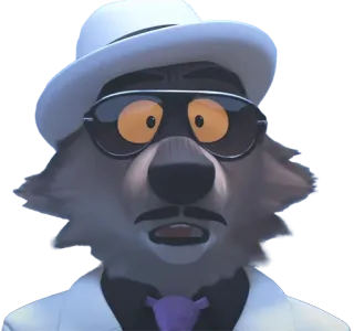 ☺️ 7e45af80 Mr. Wolf The Bad Guys cartone animato, antropomorfo, lupo, completo, animato, film telegram sticker