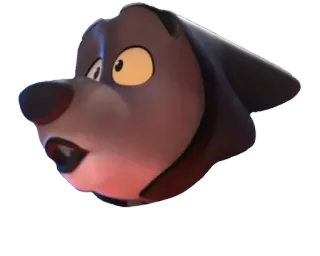 😯 94ffd138 cane, cartone animato, animale, personaggio telegram sticker