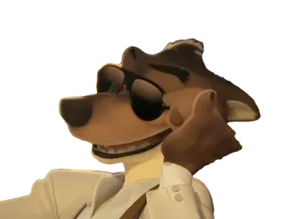 😎 9befaae3 cane, occhiali da sole, animale, cartone animato telegram sticker