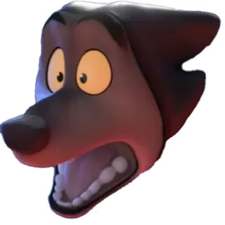 😱 cc5c2dec Mr. Wolf The Bad Guys Cartone animato, Lupo, Scioccato, Animato, Paura telegram sticker