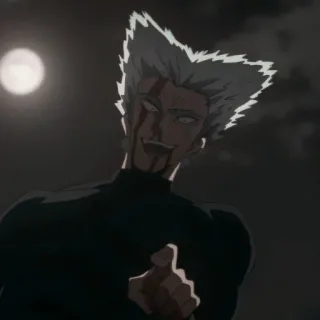 ➗ fb896d8a Garou One-Punch Man Anime, Garou, One-Punch Man, Monster, Kämpfer, Blut, Böse, Schurke telegram sticker