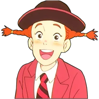 😃 b37b4859 desenho animado, menina, sorrindo, anime, alegre, maria chiquinha telegram sticker