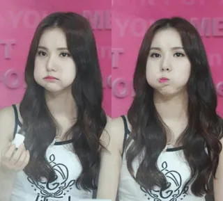 😋 d4961da7 phụ nữ, Hàn Quốc, chân dung, khuôn mặt, tóc, xinh whatsapp sticker