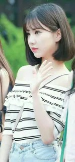 👋 e317c890 phụ nữ, Hàn Quốc, K-Pop, sóng whatsapp sticker