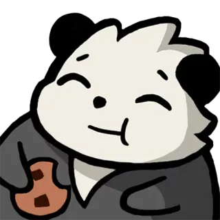 🍪 6fed09e4 可愛い, 動物, 食べる, クッキー telegram sticker