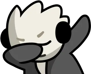 👏 93aa80f9 Dab, ダンス, ヘッドホン, 漫画, キャラクター telegram sticker