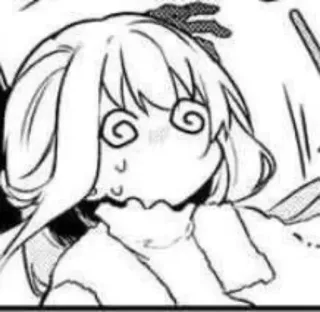 😨 273b9e2e Anime, Manga, Cartone animato, Carino, Ragazza, Divertente, Faccia, Espressione telegram sticker