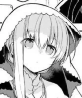 😔 84271579 Anime, Manga, Personaggio, Cappuccio, Ragazza telegram sticker