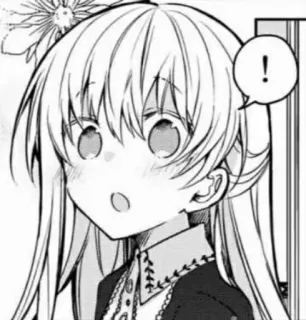 😯 91bf3a2f ! Anime, Manga, Ragazza, Esclamazione, Scioccato/a, Sorpreso/a telegram sticker